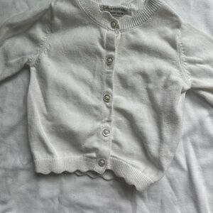 Primark White Knit Cardigan, 3-6 months.
